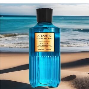 Bath & Body Works Hair, Face & Body Wash- Men’s Atlantic  (10 fl oz)